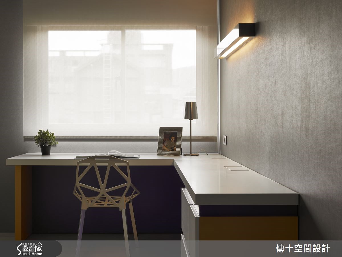 80坪新成屋(5年以下)＿現代風書房案例圖片＿傳十空間設計＿傳十_14之16