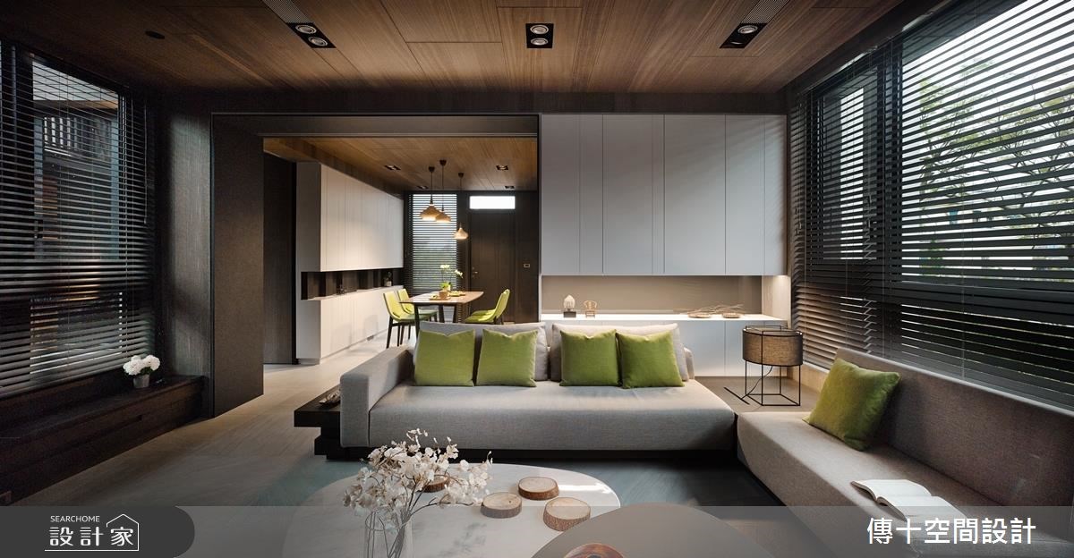 85坪新成屋(5年以下)＿休閒風客廳案例圖片＿傳十空間設計＿傳十_16之3