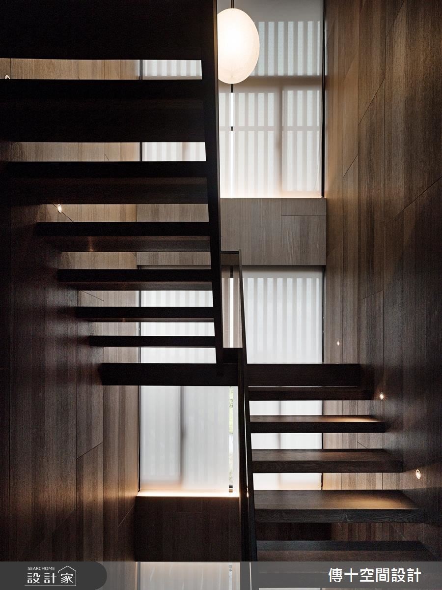 85坪新成屋(5年以下)＿休閒風樓梯案例圖片＿傳十空間設計＿傳十_16之8