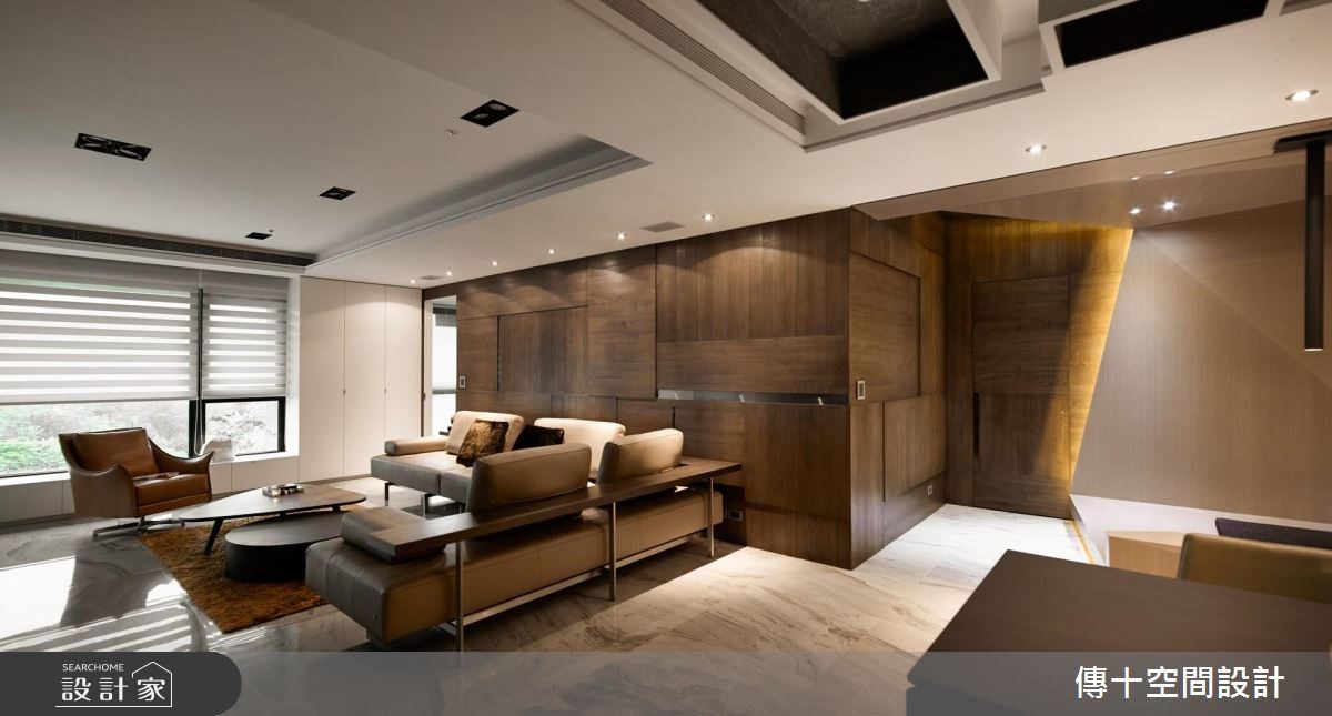 70坪新成屋(5年以下)＿現代風客廳案例圖片＿傳十空間設計＿傳十_21之4