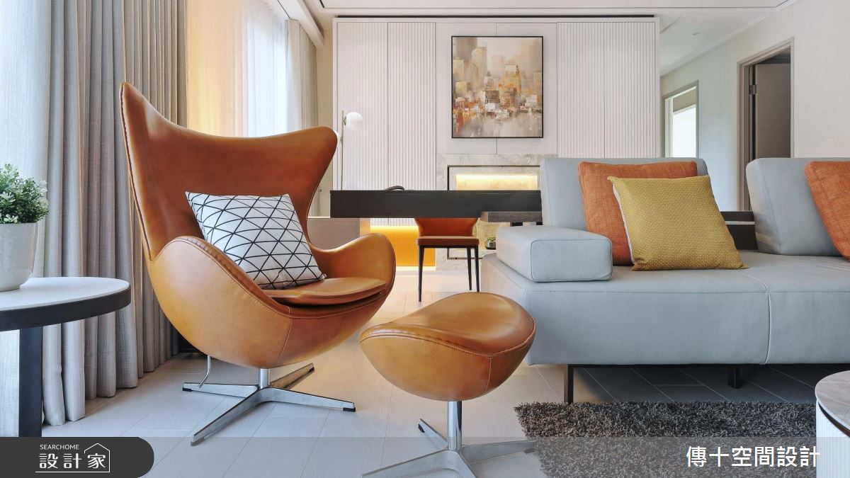 33坪新成屋(5年以下)＿新古典客廳案例圖片＿傳十空間設計＿傳十_26之1