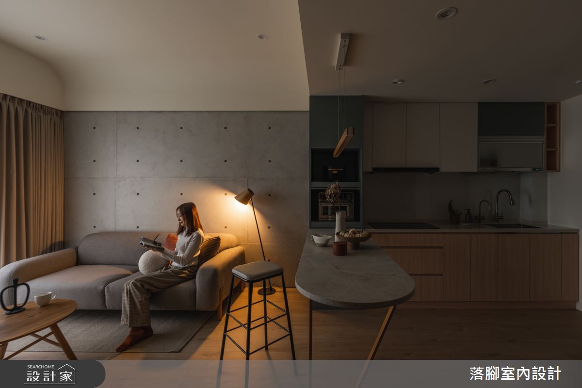 20坪新成屋(5年以下)＿北歐風客廳餐廳廚房案例圖片＿落腳室內設計＿落腳_沐暮韶光之5