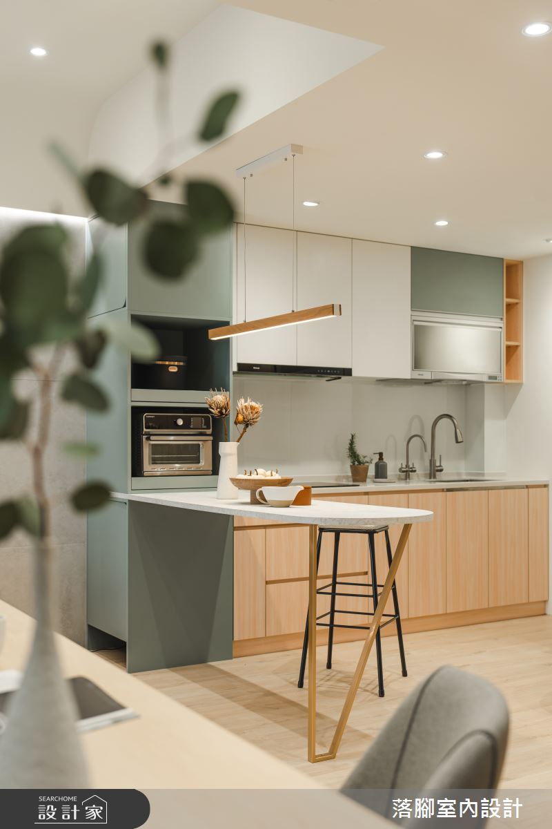 20坪新成屋(5年以下)＿北歐風餐廳廚房案例圖片＿落腳室內設計＿落腳_沐暮韶光之10