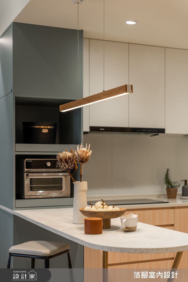 20坪新成屋(5年以下)＿北歐風餐廳廚房案例圖片＿落腳室內設計＿落腳_沐暮韶光之11