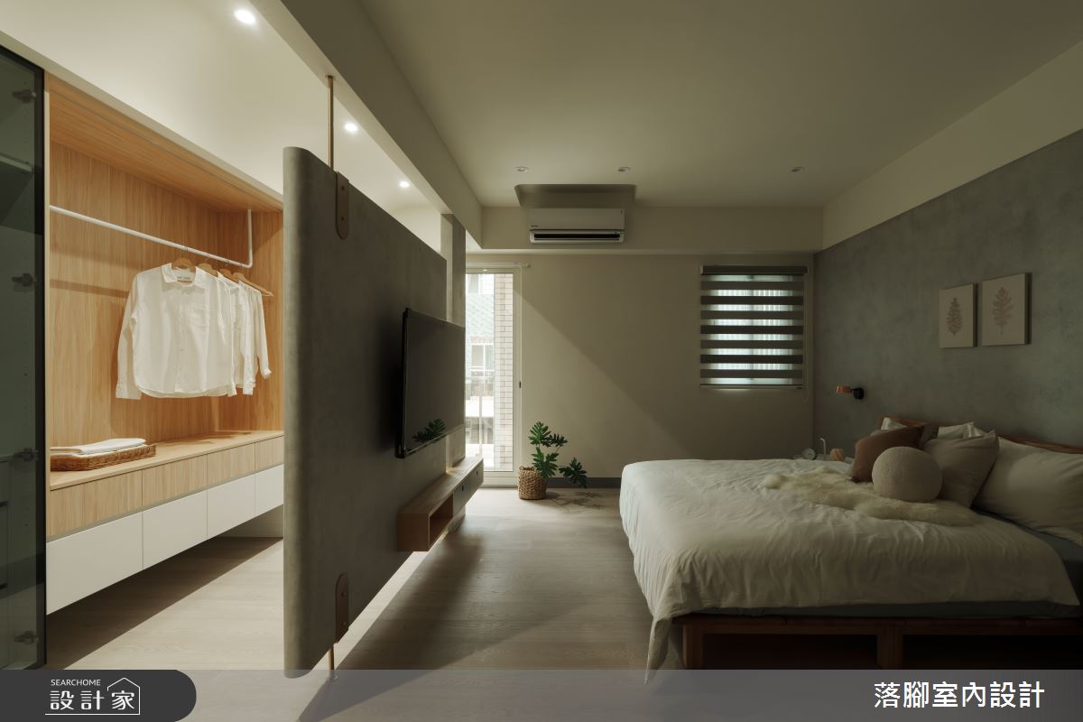 36坪新成屋(5年以下)＿現代風臥室更衣間案例圖片＿落腳室內設計＿落腳_唯美致敬之12