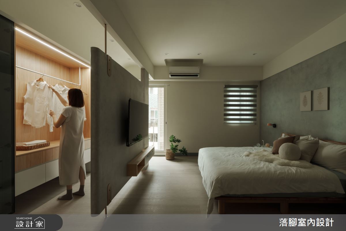 36坪新成屋(5年以下)＿現代風臥室更衣間案例圖片＿落腳室內設計＿落腳_唯美致敬之17