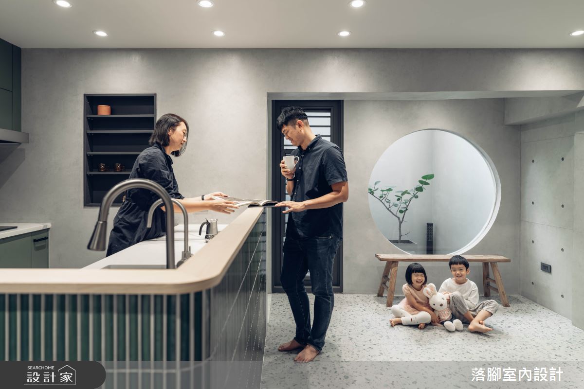 56坪老屋(41~50年)＿混搭風廚房吧檯中島案例圖片＿落腳室內設計＿落腳_陽春白雪之27