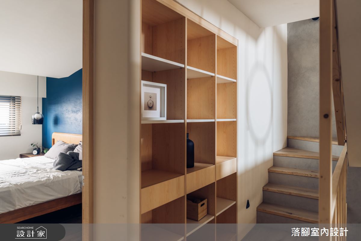 56坪老屋(41~50年)＿混搭風臥室樓梯案例圖片＿落腳室內設計＿落腳_陽春白雪之55