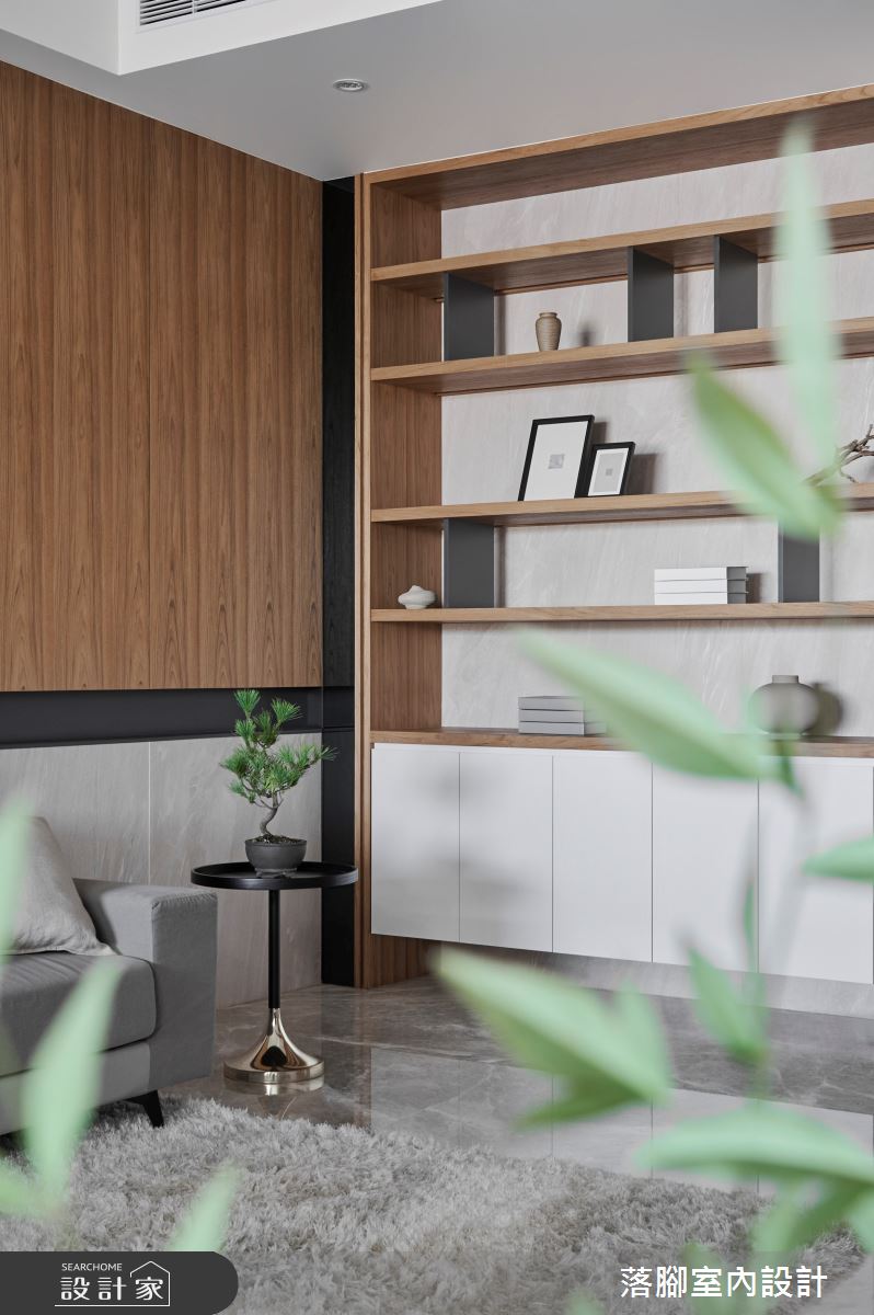 100坪＿現代風客廳案例圖片＿落腳室內設計＿落腳_迴遊引光之6