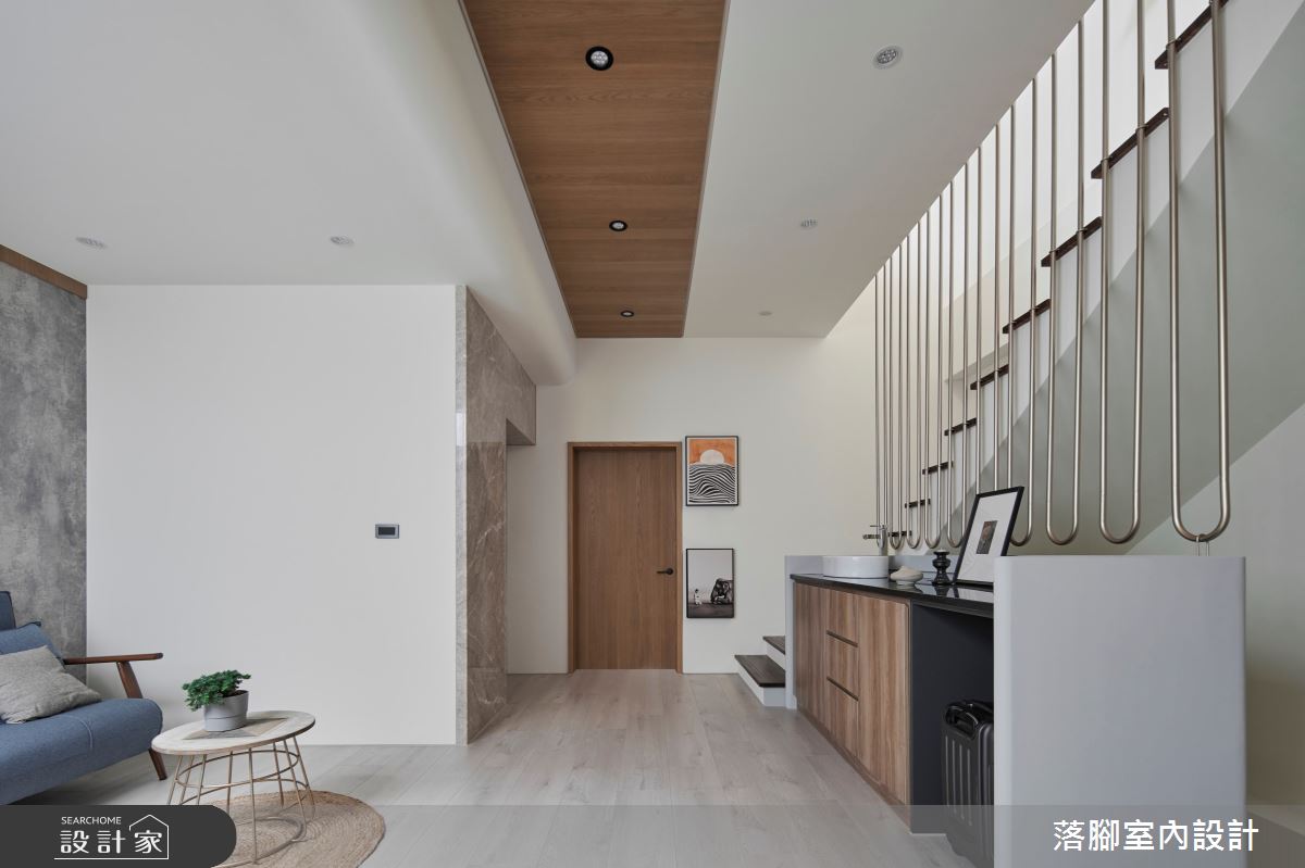 100坪＿現代風樓梯案例圖片＿落腳室內設計＿落腳_迴遊引光之17