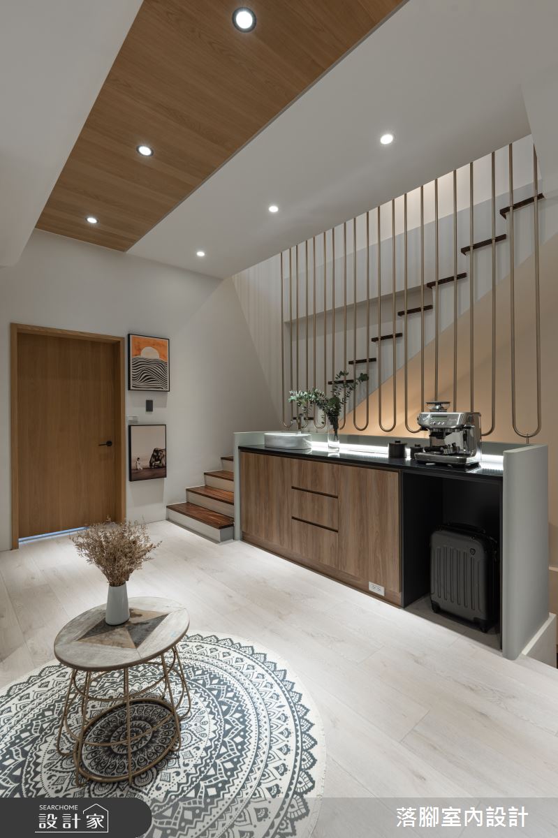 100坪＿現代風樓梯案例圖片＿落腳室內設計＿落腳_迴遊引光之19