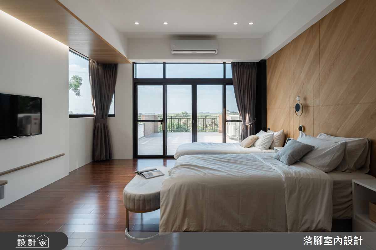 100坪＿現代風臥室案例圖片＿落腳室內設計＿落腳_迴遊引光之24