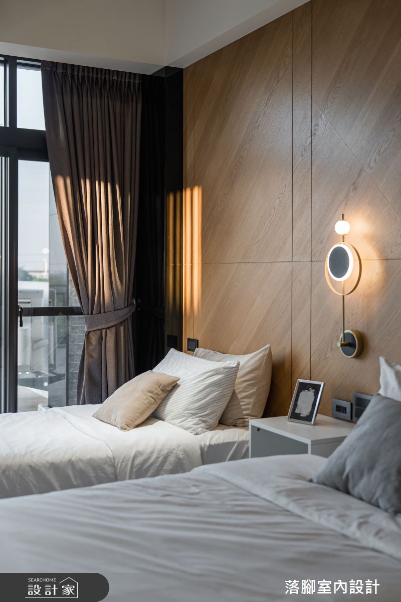 100坪＿現代風臥室案例圖片＿落腳室內設計＿落腳_迴遊引光之26