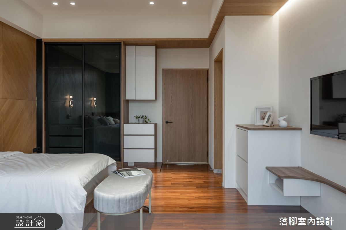100坪＿現代風臥室案例圖片＿落腳室內設計＿落腳_迴遊引光之28
