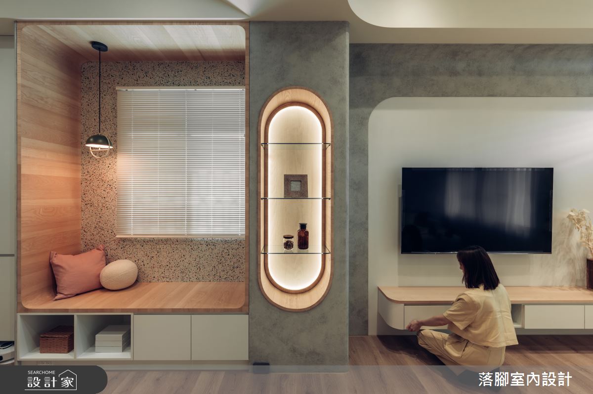34坪新成屋(5年以下)＿現代風客廳臥榻案例圖片＿落腳室內設計＿落腳_日安美好之4