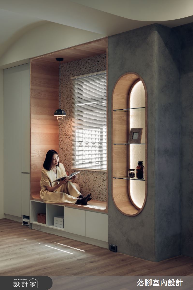 34坪新成屋(5年以下)＿現代風客廳臥榻案例圖片＿落腳室內設計＿落腳_日安美好之8