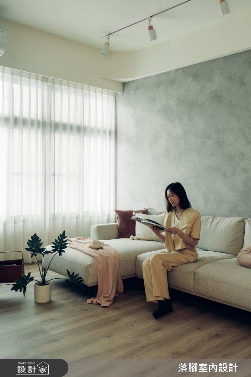 34坪新成屋(5年以下)＿現代風客廳案例圖片＿落腳室內設計＿落腳_日安美好之12