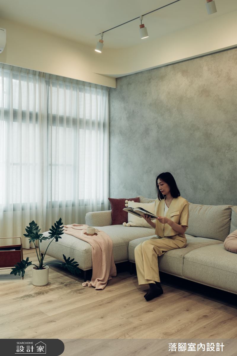 34坪新成屋(5年以下)＿現代風客廳案例圖片＿落腳室內設計＿落腳_日安美好之13