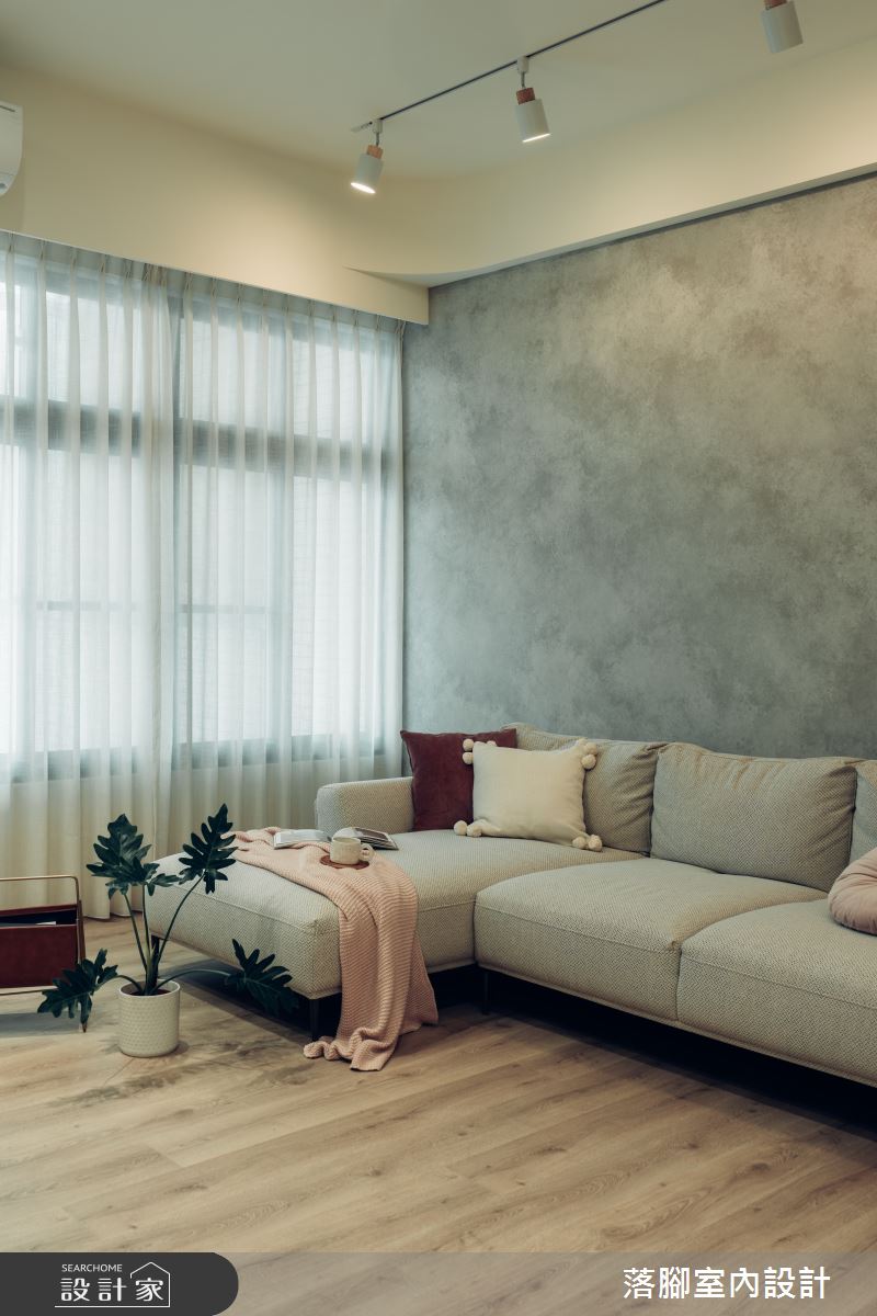 34坪新成屋(5年以下)＿現代風客廳案例圖片＿落腳室內設計＿落腳_日安美好之14