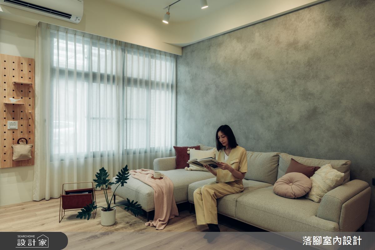 34坪新成屋(5年以下)＿現代風客廳案例圖片＿落腳室內設計＿落腳_日安美好之17