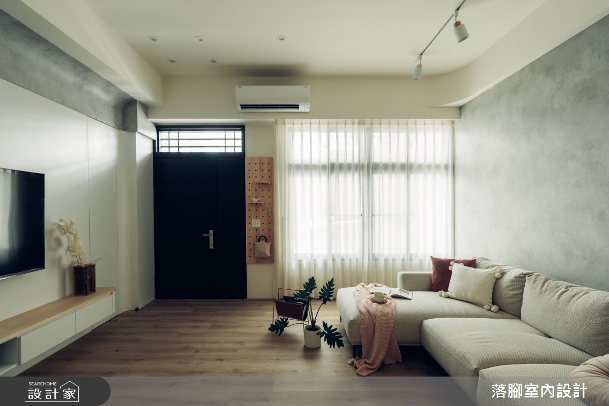 34坪新成屋(5年以下)＿現代風玄關客廳案例圖片＿落腳室內設計＿落腳_日安美好之19