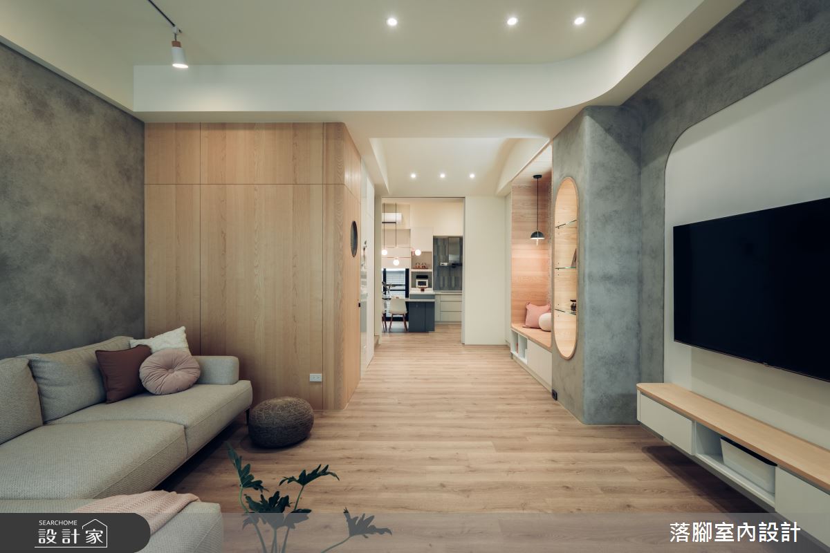 34坪新成屋(5年以下)＿現代風客廳案例圖片＿落腳室內設計＿落腳_日安美好之21