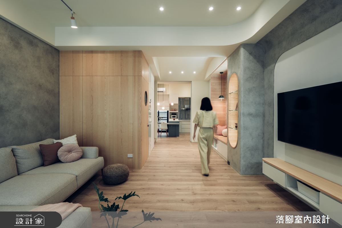 34坪新成屋(5年以下)＿現代風客廳案例圖片＿落腳室內設計＿落腳_日安美好之22