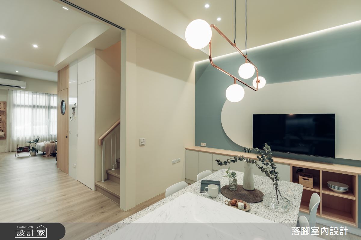 34坪新成屋(5年以下)＿現代風餐廳中島案例圖片＿落腳室內設計＿落腳_日安美好之35