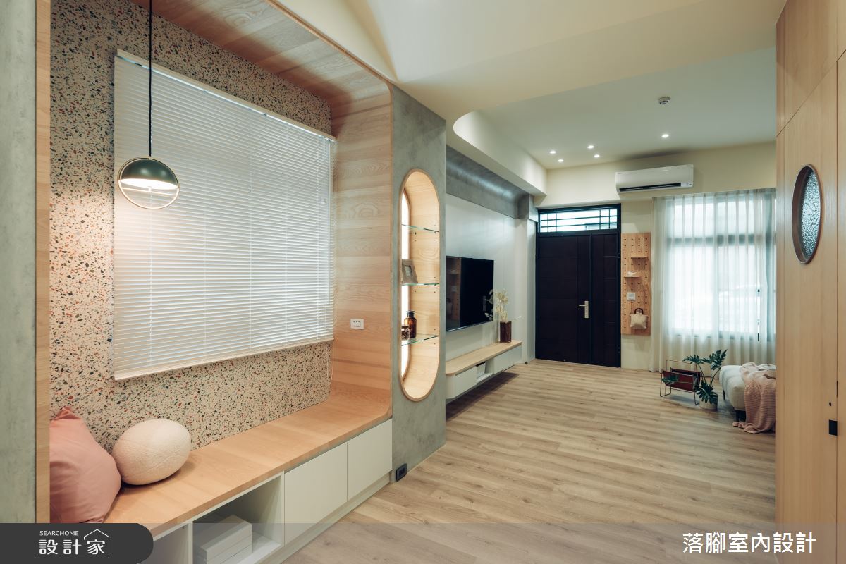 34坪新成屋(5年以下)＿現代風玄關客廳臥榻案例圖片＿落腳室內設計＿落腳_日安美好之38