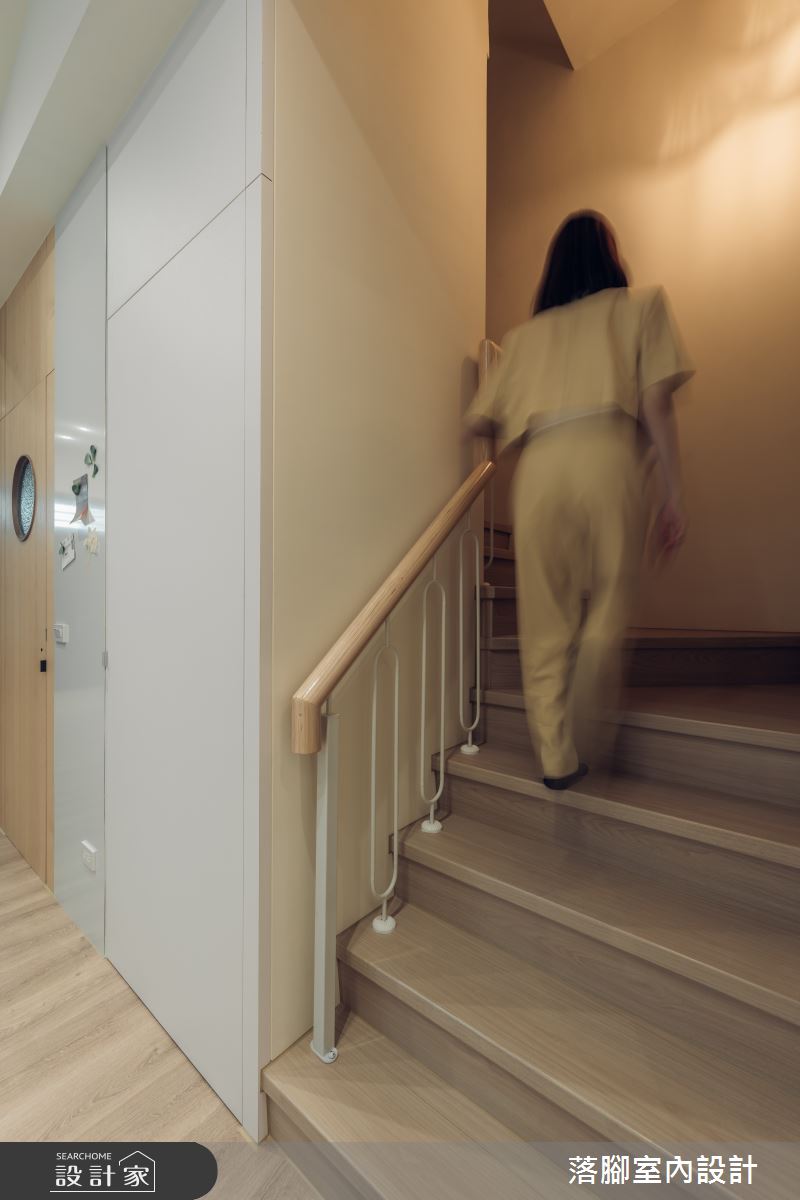 34坪新成屋(5年以下)＿現代風樓梯案例圖片＿落腳室內設計＿落腳_日安美好之43