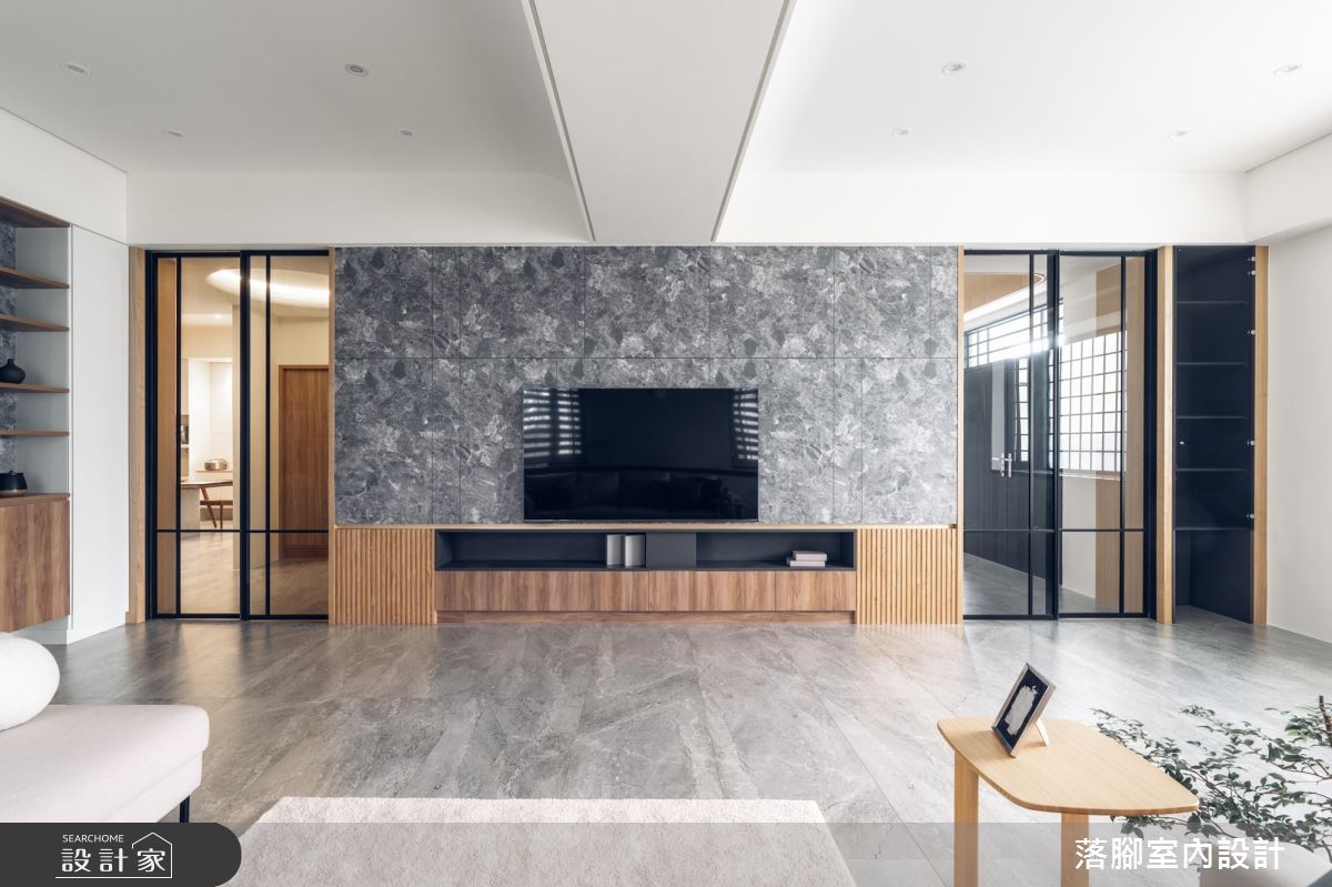 129坪老屋(16~30年)＿現代風客廳案例圖片＿落腳室內設計＿落腳_翱翔之2