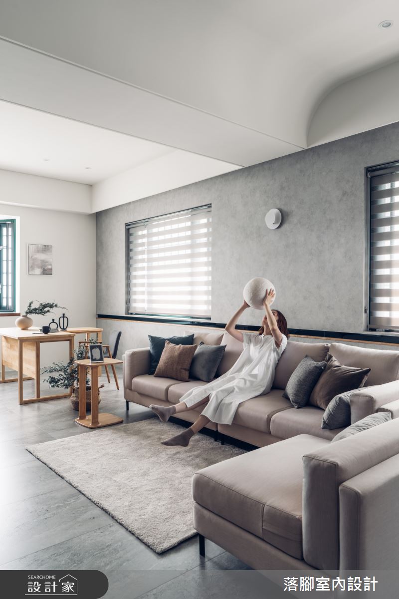 129坪老屋(16~30年)＿現代風客廳案例圖片＿落腳室內設計＿落腳_翱翔之8
