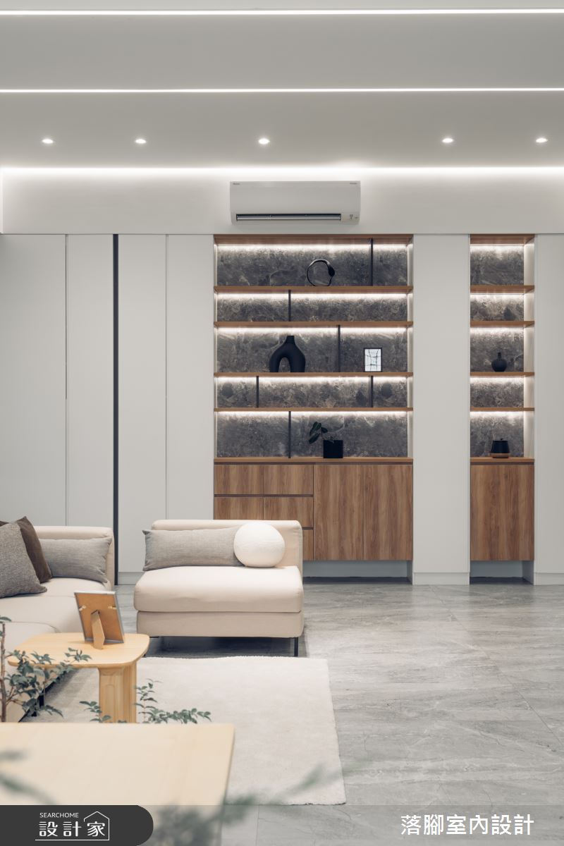 129坪老屋(16~30年)＿現代風客廳案例圖片＿落腳室內設計＿落腳_翱翔之9