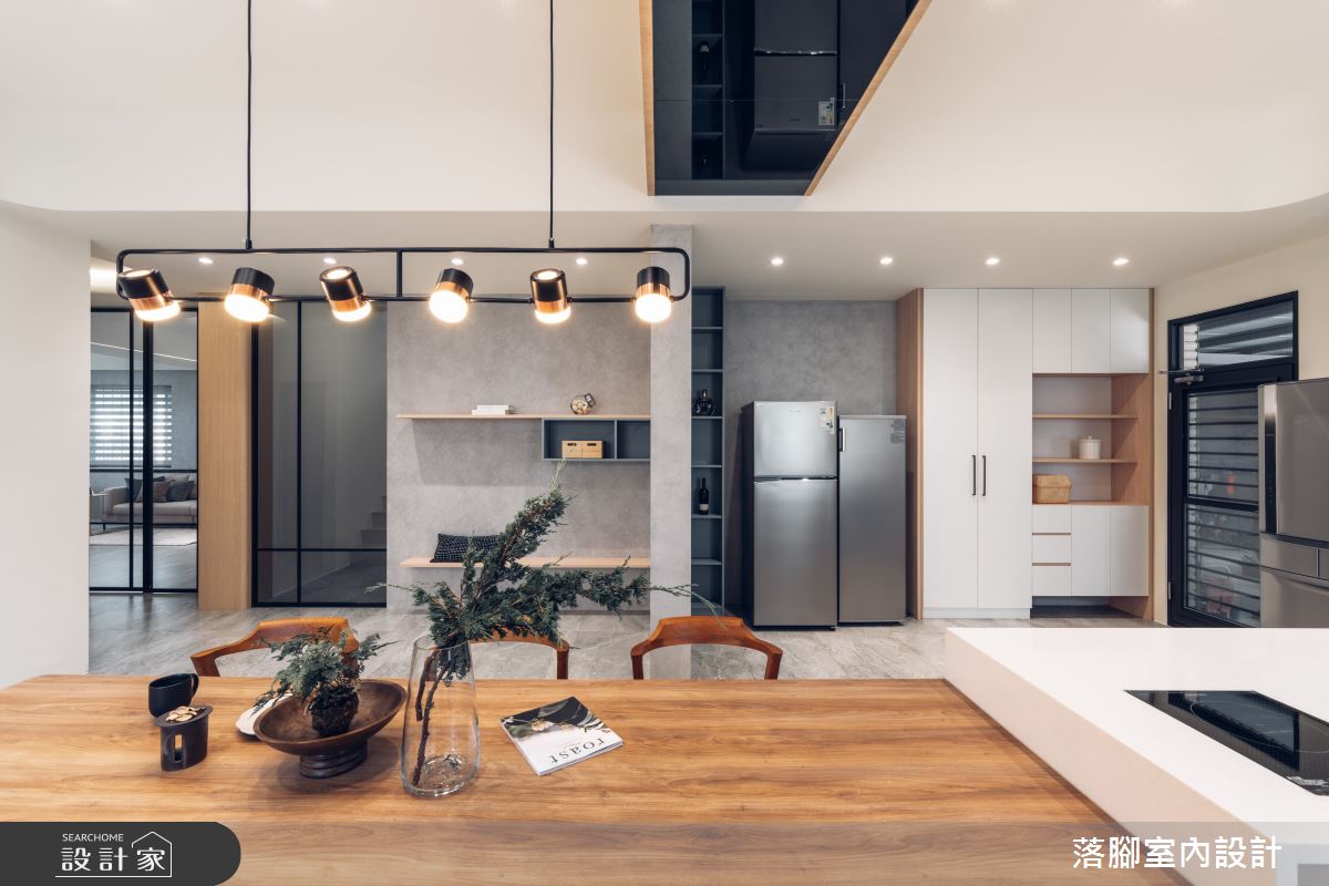 129坪老屋(16~30年)＿現代風餐廳中島案例圖片＿落腳室內設計＿落腳_翱翔之21
