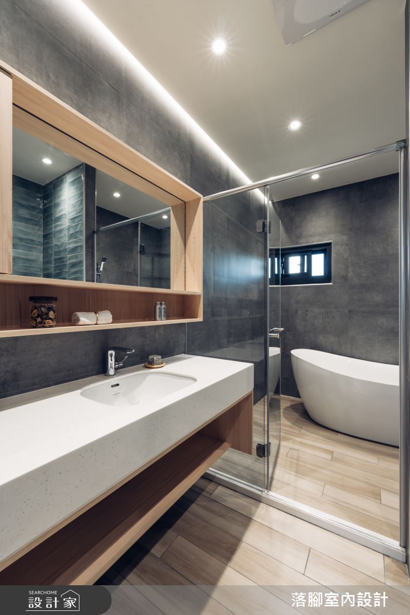 129坪老屋(16~30年)＿現代風浴室案例圖片＿落腳室內設計＿落腳_翱翔之45