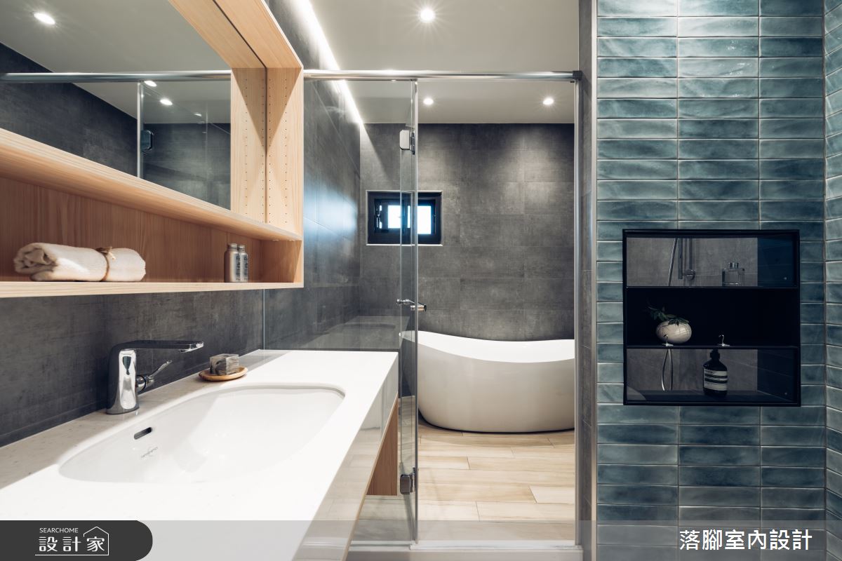 129坪老屋(16~30年)＿現代風浴室案例圖片＿落腳室內設計＿落腳_翱翔之46