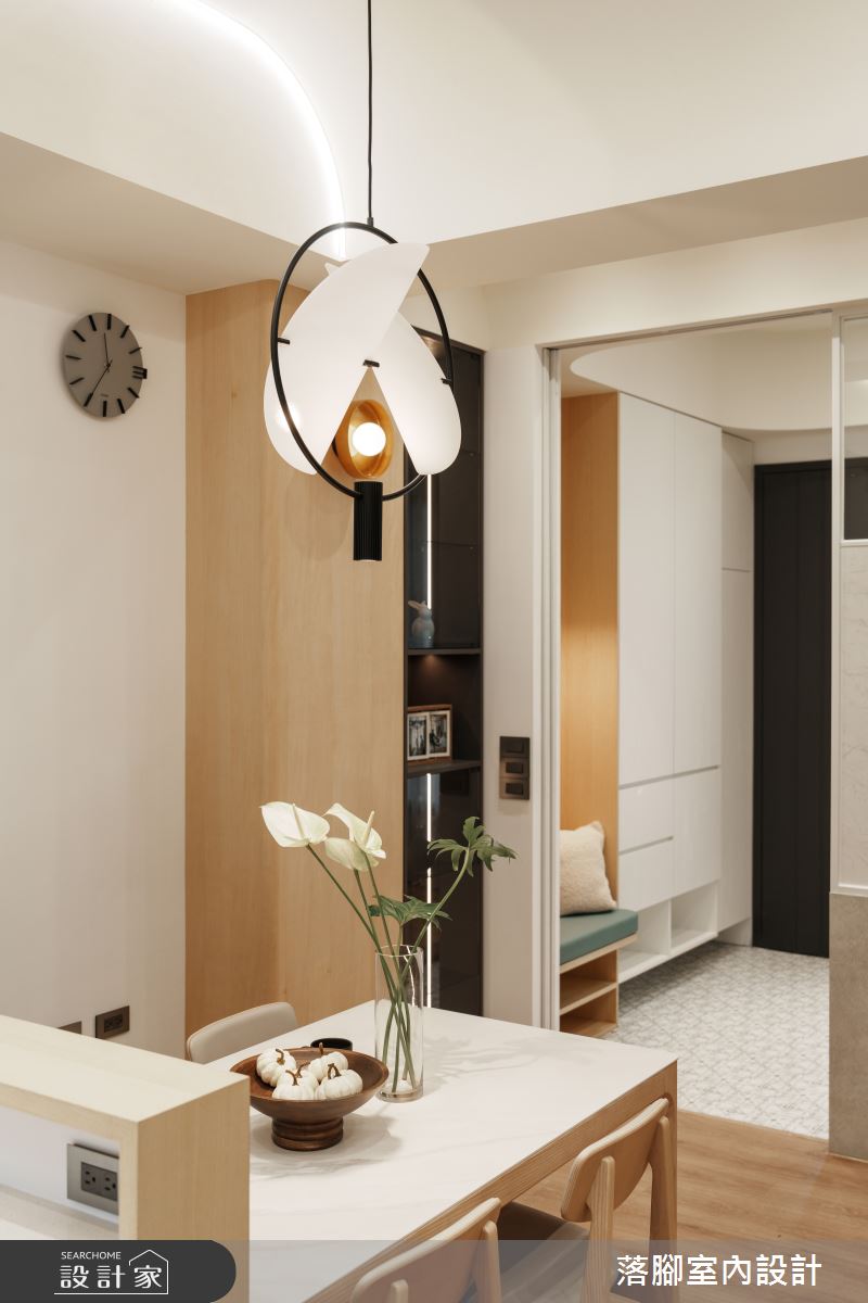 31坪新成屋(5年以下)＿現代風玄關餐廳案例圖片＿落腳室內設計＿落腳_甜心之12