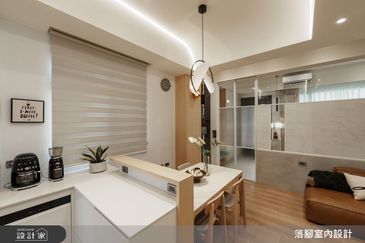 31坪新成屋(5年以下)＿現代風客廳餐廳案例圖片＿落腳室內設計＿落腳_甜心之15