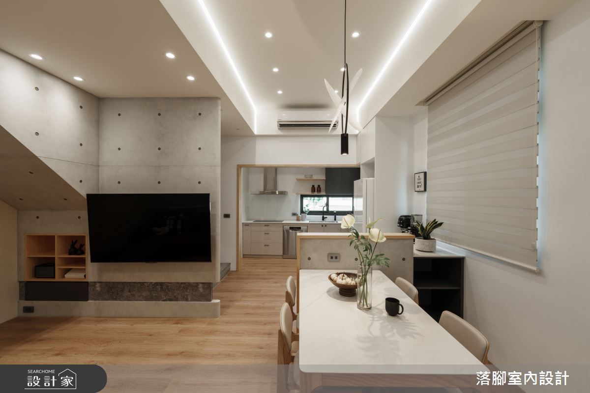 31坪新成屋(5年以下)＿現代風客廳餐廳廚房案例圖片＿落腳室內設計＿落腳_甜心之20