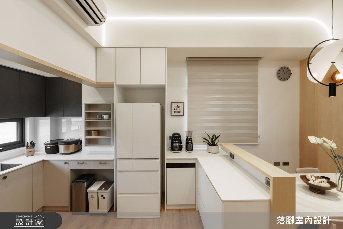 31坪新成屋(5年以下)＿現代風廚房案例圖片＿落腳室內設計＿落腳_甜心之23
