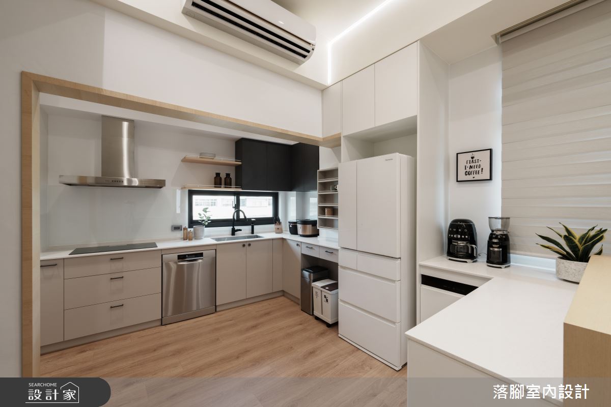 31坪新成屋(5年以下)＿現代風廚房案例圖片＿落腳室內設計＿落腳_甜心之26