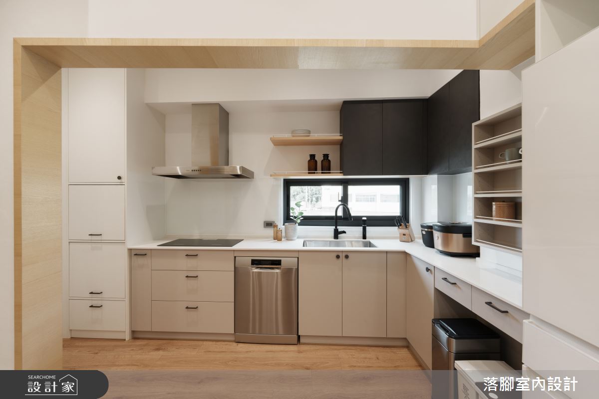31坪新成屋(5年以下)＿現代風廚房案例圖片＿落腳室內設計＿落腳_甜心之28