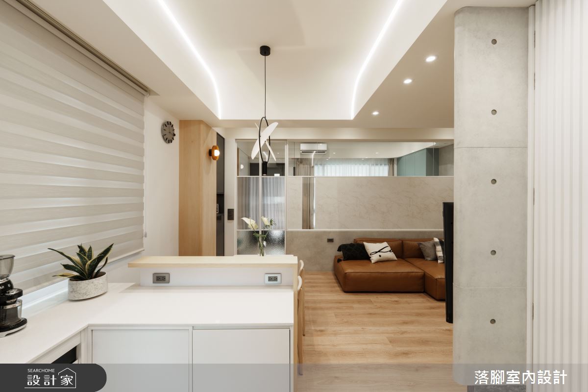 31坪新成屋(5年以下)＿現代風客廳餐廳案例圖片＿落腳室內設計＿落腳_甜心之22