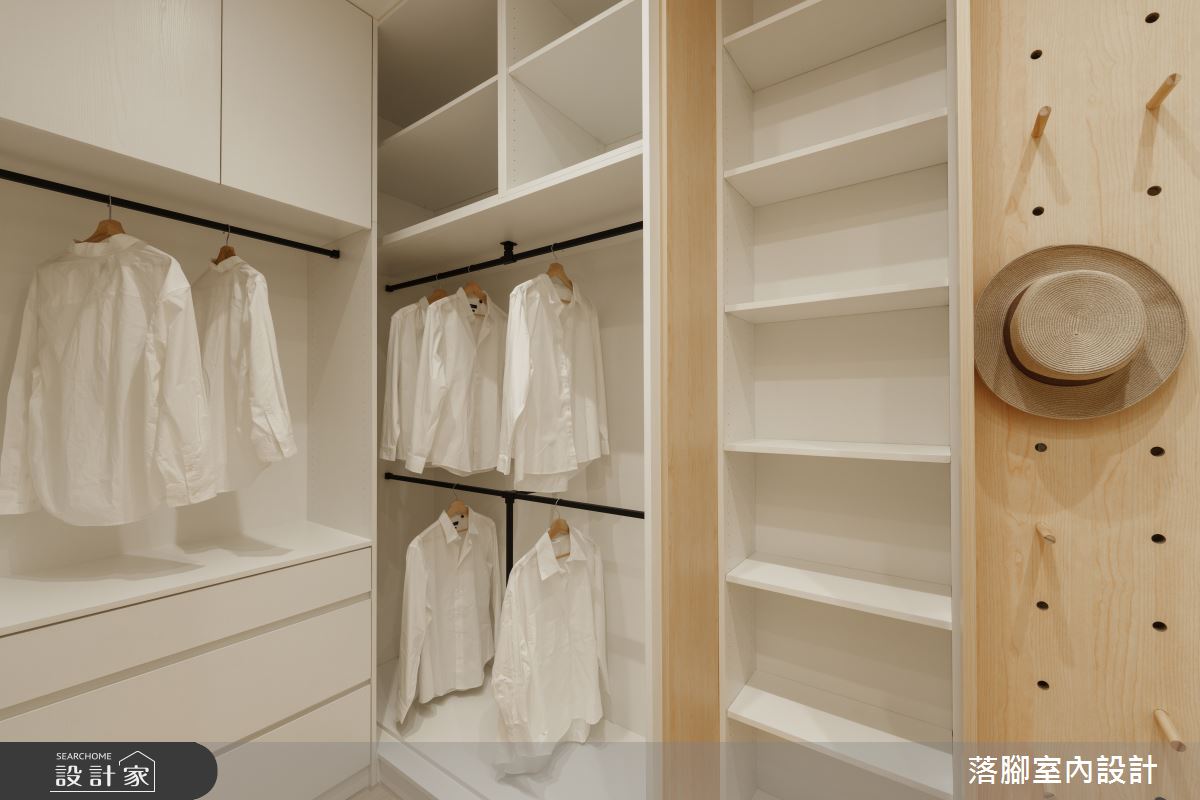 31坪新成屋(5年以下)＿現代風更衣間案例圖片＿落腳室內設計＿落腳_甜心之51