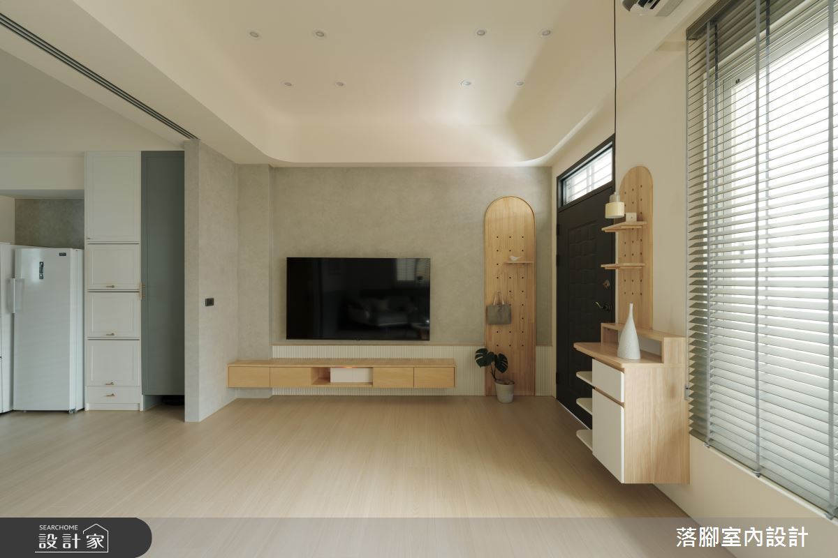 55坪中古屋(5~15年)＿現代風玄關客廳案例圖片＿落腳室內設計＿落腳_初心之2