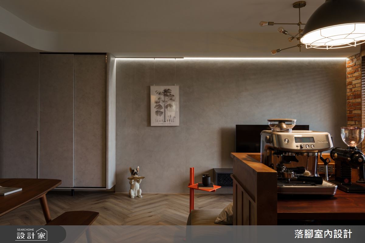 22坪新成屋(5年以下)＿英倫風客廳案例圖片＿落腳室內設計＿落腳_日常鏝映之15