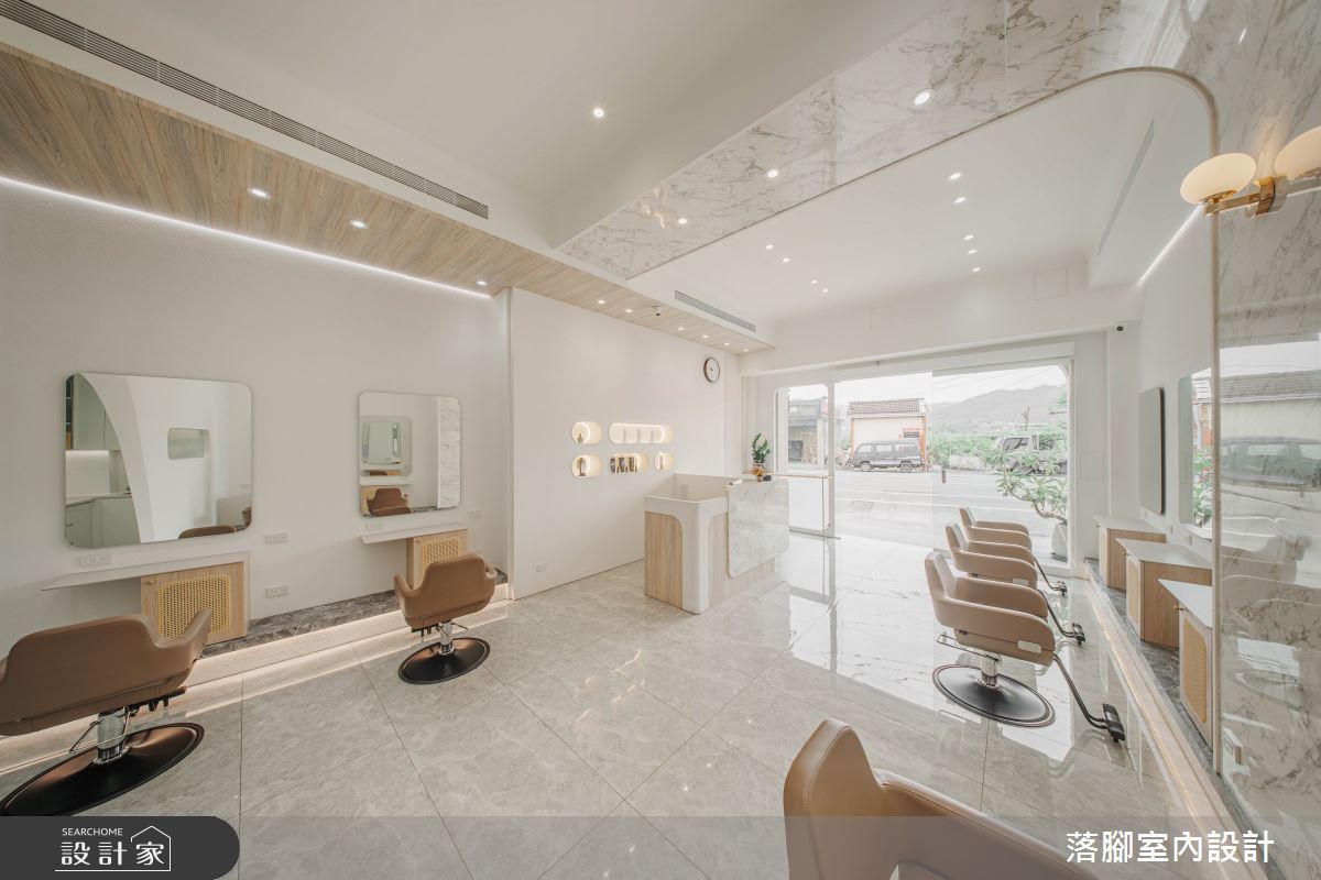 30坪新成屋(5年以下)＿現代風商業空間案例圖片＿落腳室內設計＿落腳_巧莉美髮之6