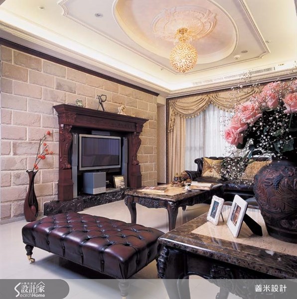 40坪新成屋(5年以下)＿新古典客廳案例圖片＿善米設計有限公司＿善米_01之4