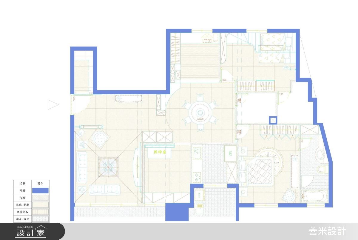 40坪新成屋(5年以下)＿新古典案例圖片＿善米設計有限公司＿善米_03之11
