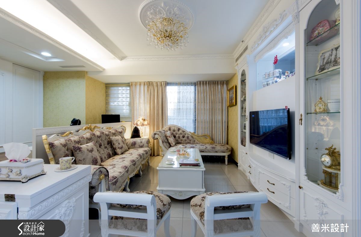 14坪新成屋(5年以下)＿新古典客廳案例圖片＿善米設計有限公司＿善米_12之1